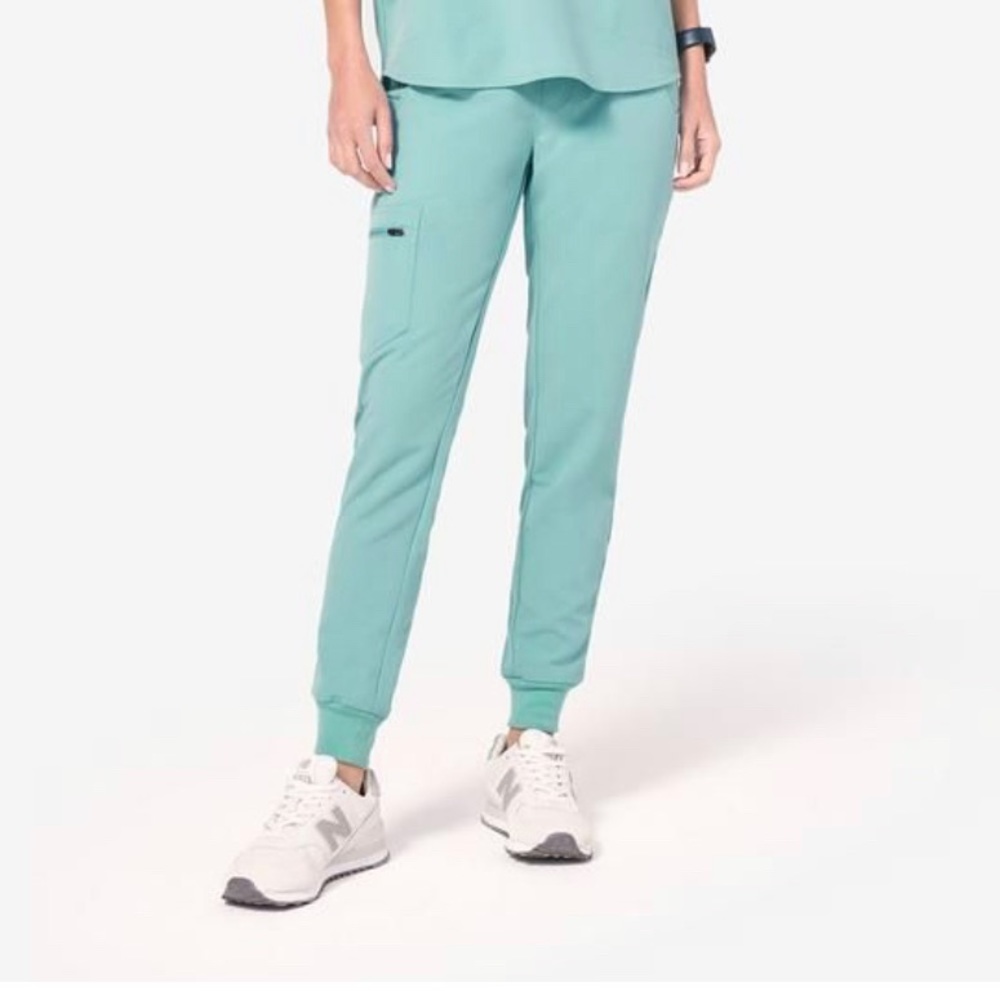 Figs - very rare limited edition AQM sea glass HW Zamora joggers size L